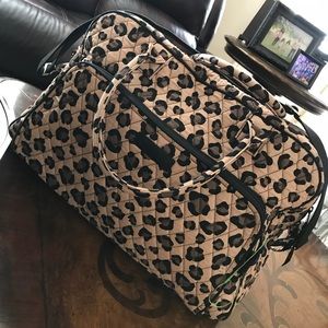Vera Bradley Leopard Chic Weekender Travel Bag